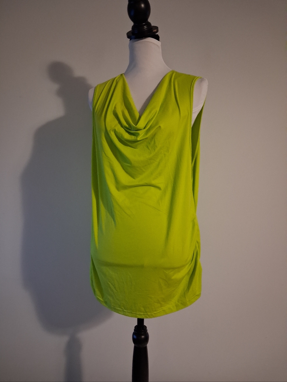 Lime Green And Black Polka Dot Skirt Suit Size 3X - Picture 9 of 16